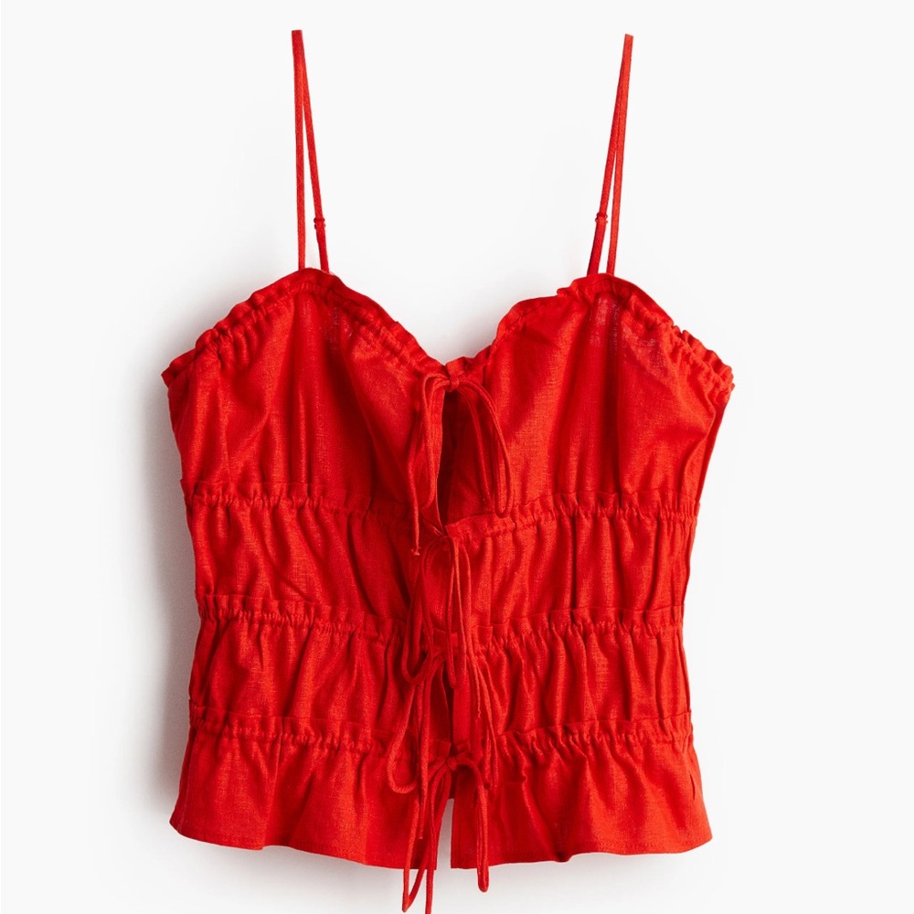 H&M Vibrant Orange/Red Camisole Top